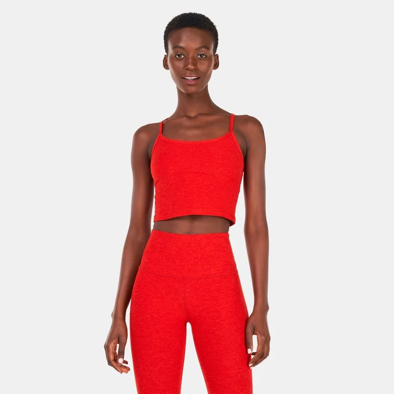 بيوند يوغا تيشيرت بلا أكمام سبيس-داي سليم ريسرباك كروبد للنساء